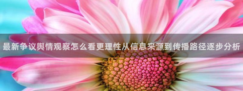 热门资讯爆料：最新争议舆情观察怎么看更理性从信息来源到传播路径逐步分析
