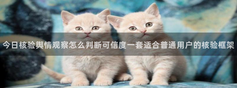 黑料爆料事件大全：今日核验舆情观察怎么判断可信度一套适合普通用户的核验框架